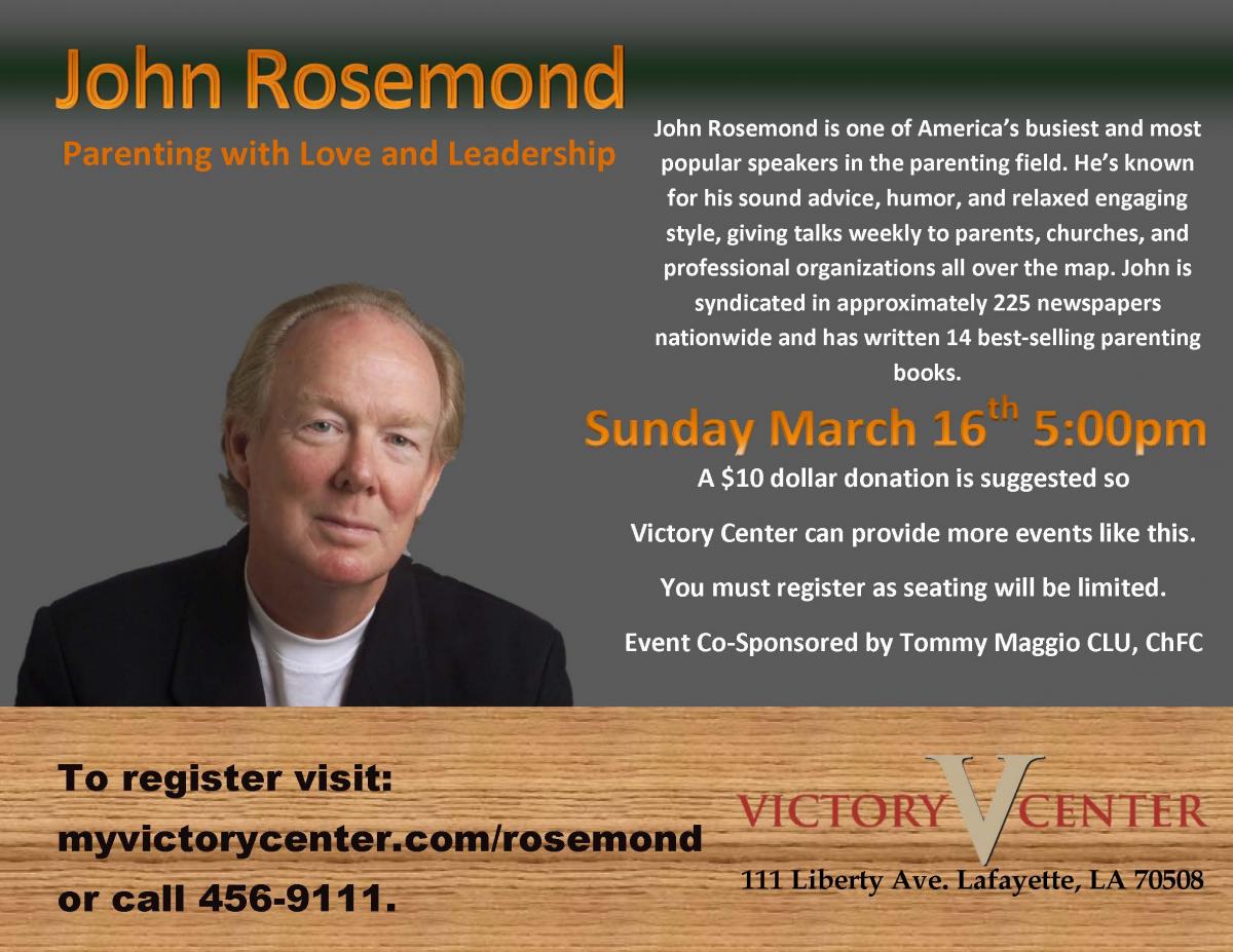 John Rosemond Flyer