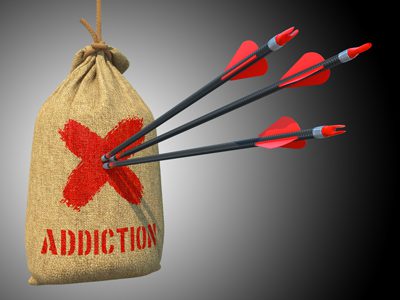 the fight against addiction - addiction on a hanging sack - victory addiction recovery center