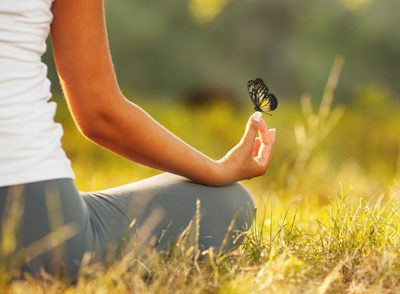 Morning Meditations - meditation with a butterfly - victory addiction recovery center