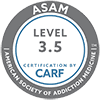 ASAM CARF level 3.5 logo - Victory Addiction Recovery Center - lafayette louisiana drug rehab center - alcohol treatment center - Acadiana Treatment Center