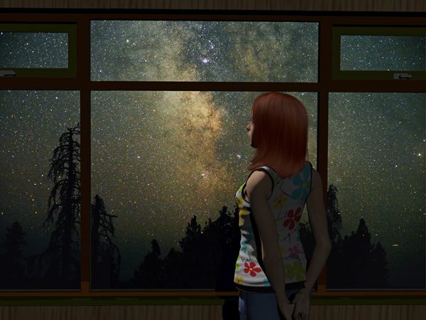 Problems-Women-Face-in-Recovery-and-How-to-Handle-Them - painting of woman at window looking at stars