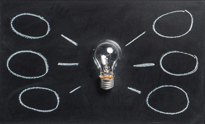 light bulb against chalkboard - relapse prevention