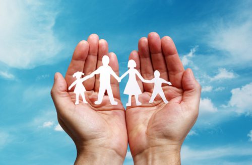 addiction rehab family programs - family in hands - victory addiction recovery center