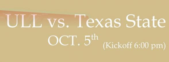 ULL vx. Texas State - Victory ULL Tailgate event