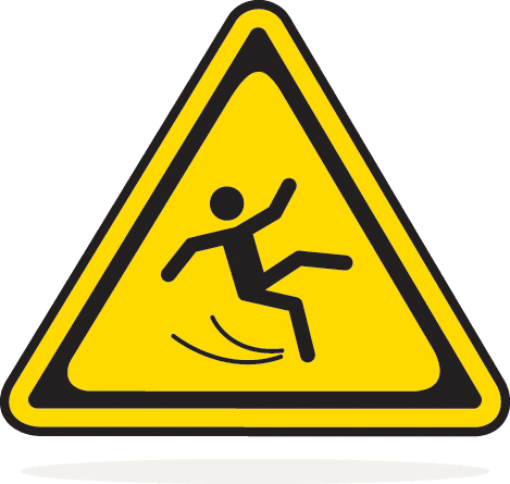 image of a yellow hazard sign indicating slippery slopes ahead - Victory Addiction Recovery Center - lafayette louisiana drug addiction rehab and alcohol detox center