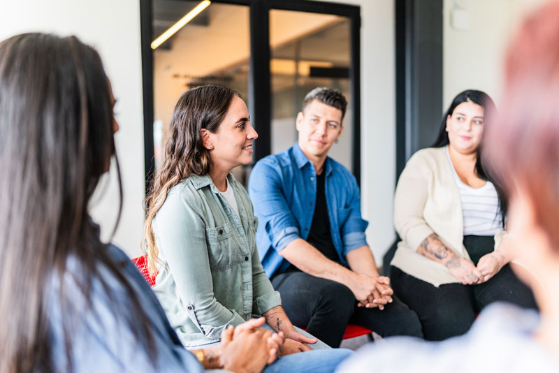 Addiction treatment support group